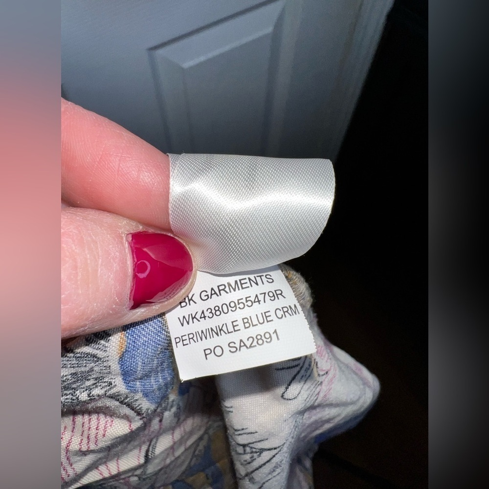 NWT B.O.G Band Of The Free Women’s Medium Blue Floral Short Sleeve Mini Dress M - Picture 12 of 15